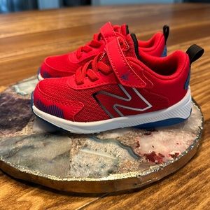 Kids red blue New Blanche athletic shoe